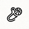 vsport体育官方网站页脚Logo - 橙色与深蓝色设计的体育品牌标志