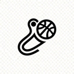 vsport体育官方网站Logo - 现代科技感橙色与深蓝色设计的体育品牌标志